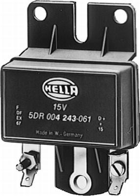 HELLA 5DR 004 243-051 - Voltage regulator, alternator autospares.lv
