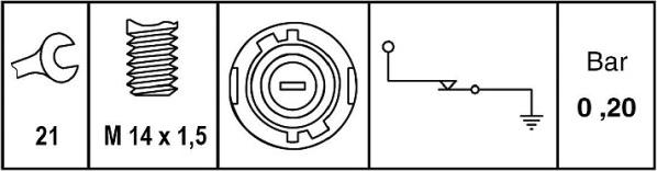 HELLA 6ZL 009 600-051 - Sender Unit, oil pressure autospares.lv