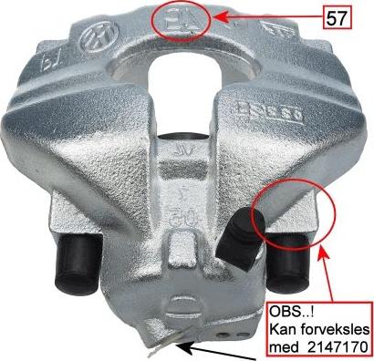 HELLA 8AC 355 391-421 - Brake Caliper autospares.lv