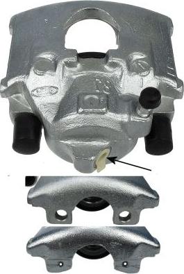 HELLA 8AC 355 389-001 - Brake Caliper autospares.lv