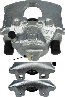 HELLA 8AC 355 388-991 - Brake Caliper autospares.lv