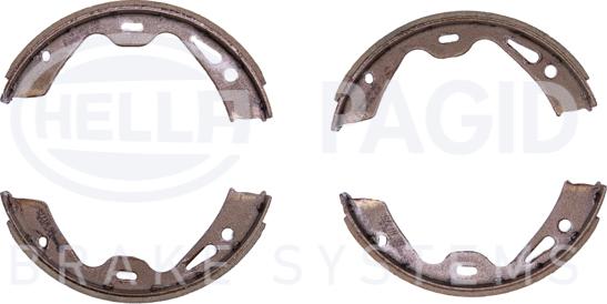 HELLA 8DA 355 050-961 - Brake Shoe Set, parking brake autospares.lv