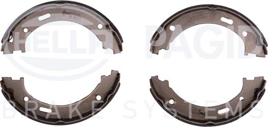 HELLA 8DA 355 050-901 - Brake Shoe Set, parking brake autospares.lv