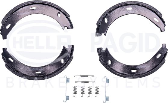 HELLA 8DA 355 050-401 - Brake Shoe Set, parking brake autospares.lv