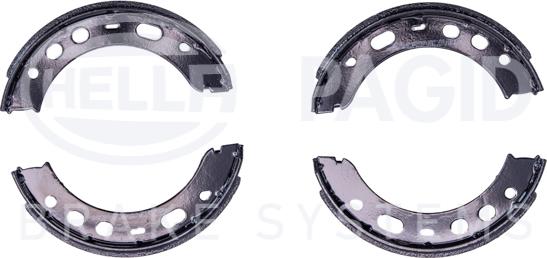 HELLA 8DA 355 050-661 - Brake Shoe Set, parking brake autospares.lv