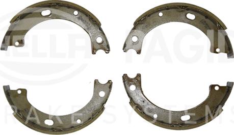 HELLA 8DA 355 051-331 - Brake Shoe Set, parking brake autospares.lv