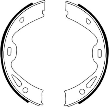 HELLA 8DA 355 051-291 - Brake Shoe Set, parking brake autospares.lv