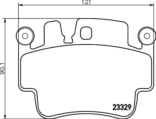 HELLA 8DB 355 043-141 - Brake Pad Set, disc brake autospares.lv