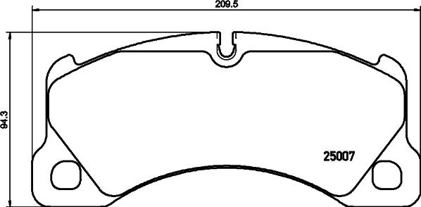 HELLA 8DB 355 042-971 - Brake Pad Set, disc brake autospares.lv