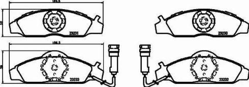 HELLA 8DB 355 009-591 - Brake Pad Set, disc brake autospares.lv