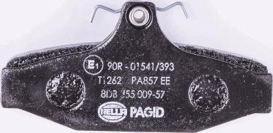 HELLA 8DB 355 009-571 - Brake Pad Set, disc brake autospares.lv
