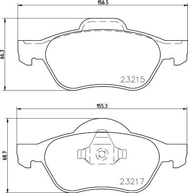 HELLA 8DB 355 009-091 - Brake Pad Set, disc brake autospares.lv