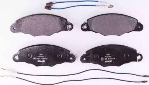 HELLA 8DB 355 009-811 - Brake Pad Set, disc brake autospares.lv