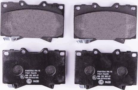 HELLA 8DB 355 009-371 - Brake Pad Set, disc brake autospares.lv