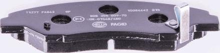 HELLA 8DB 355 009-701 - Brake Pad Set, disc brake autospares.lv