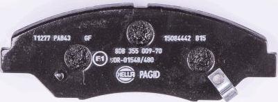 HELLA 8DB 355 009-701 - Brake Pad Set, disc brake autospares.lv