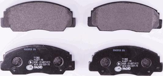 HELLA 8DB 355 009-781 - Brake Pad Set, disc brake autospares.lv