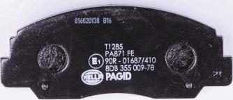 HELLA 8DB 355 009-781 - Brake Pad Set, disc brake autospares.lv