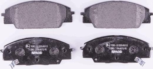 HELLA 8DB 355 009-731 - Brake Pad Set, disc brake autospares.lv