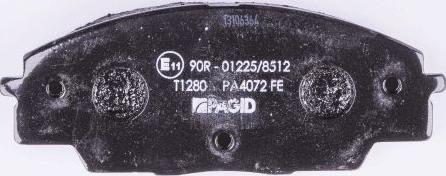 HELLA 8DB 355 009-731 - Brake Pad Set, disc brake autospares.lv