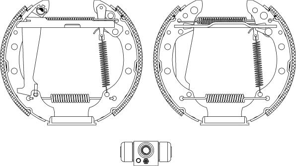 HELLA 8DB 355 004-961 - Brake Shoe Set autospares.lv