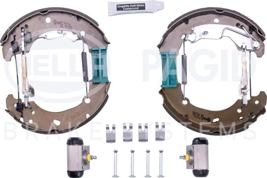 HELLA 8DB 355 004-881 - Brake Shoe Set autospares.lv