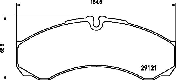 HELLA 8DB 355 005-411 - Brake Pad Set, disc brake autospares.lv