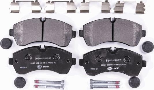 HELLA 8DB 355 005-531 - Brake Pad Set, disc brake autospares.lv