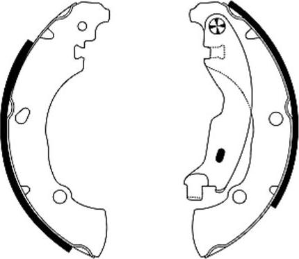 HELLA 8DB 355 005-171 - Brake Shoe Set autospares.lv