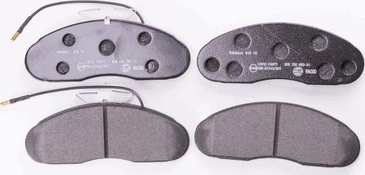 HELLA 8DB 355 005-341 - Brake Pad Set, disc brake autospares.lv