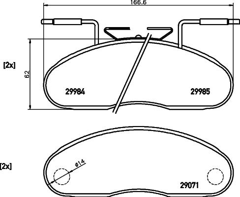 Magneti Marelli 363702160550 - Brake Pad Set, disc brake autospares.lv