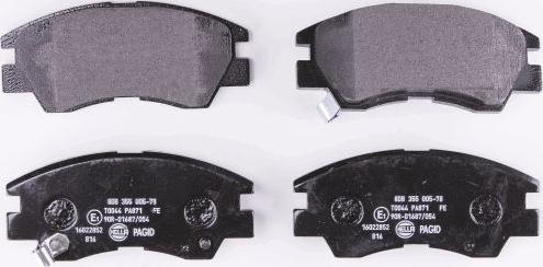 HELLA 8DB 355 005-781 - Brake Pad Set, disc brake autospares.lv