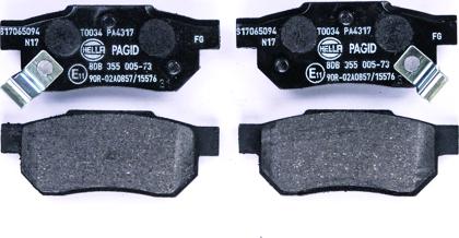 HELLA 8DB 355 005-731 - Brake Pad Set, disc brake autospares.lv