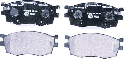 HELLA 8DB 355 006-951 - Brake Pad Set, disc brake autospares.lv