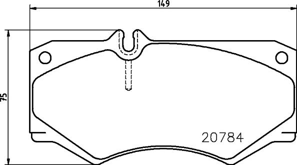 HELLA 8DB 355 006-061 - Brake Pad Set, disc brake autospares.lv