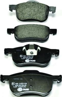 HELLA 8DB 355 006-851 - Brake Pad Set, disc brake autospares.lv