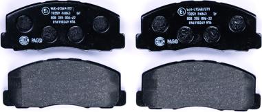 HELLA 8DB 355 006-211 - Brake Pad Set, disc brake autospares.lv