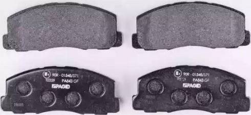 HELLA 8DB 355 006-221 - Brake Pad Set, disc brake autospares.lv