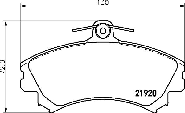 HELLA 8DB 355 006-701 - Brake Pad Set, disc brake autospares.lv