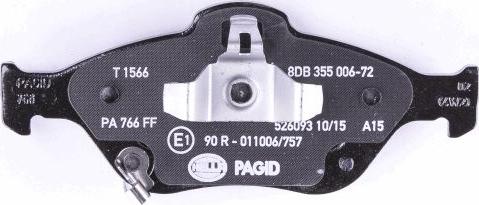 HELLA 8DB 355 006-721 - Brake Pad Set, disc brake autospares.lv