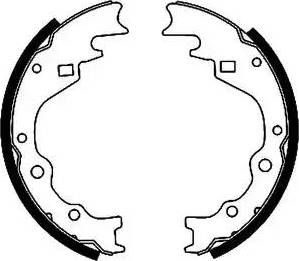 HELLA 8DB 355 000-921 - Brake Shoe Set autospares.lv