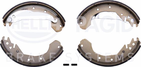 HELLA 8DB 355 000-631 - Brake Shoe Set autospares.lv