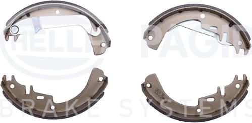 HELLA 8DB 355 000-081 - Brake Shoe Set autospares.lv