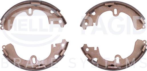 HELLA 8DB 355 000-241 - Brake Shoe Set autospares.lv