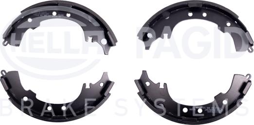 HELLA 8DB 355 000-251 - Brake Shoe Set autospares.lv