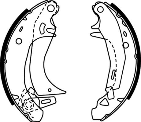 HELLA 8DB 355 000-211 - Brake Shoe Set autospares.lv