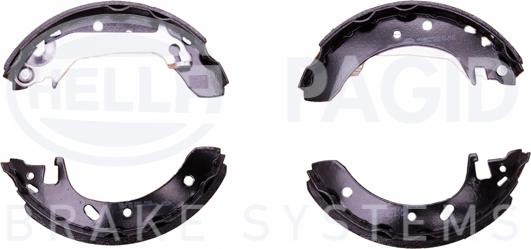 HELLA 8DB 355 001-461 - Brake Shoe Set autospares.lv