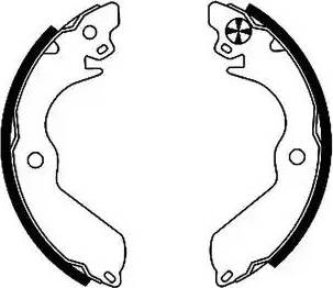 HELLA 8DB 355 001-401 - Brake Shoe Set autospares.lv