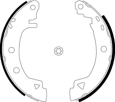 HELLA 8DB 355 001-061 - Brake Shoe Set autospares.lv