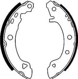 HELLA 8DB 355 001-111 - Brake Shoe Set autospares.lv